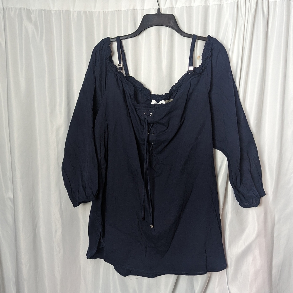Calvin Klein Woman Peasant Top